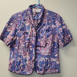 Vintage Hawaiian Airlines Stewardess Shirt L